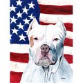 Carolines Treasures Carolines Treasures SC9026CHF 28 x 40 in. Usa American Flag With Pit Bull Flag Canvas House Size SC9026CHF